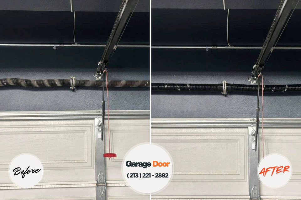 Before and after: garage door repair Central City, KY